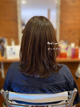 ピールアーク(peal ark) 20代30代大人可愛い髪質改善小顔艶感×ミディアムレイヤー