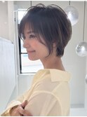 ミニウルフレイヤーカット顔周り前髪韓国ショートボブ/大宮