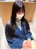 髪質改善トリートメント◎姫カットレイヤー前髪カット/ブラウン