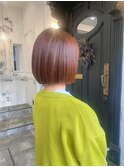 上乃裏ショートボブくびれショートイルミナカラー顔周りレイヤー