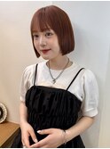 暗めカラー/ボブ顔周り/前髪/レイヤー/髪質改善/縮毛矯正/北千住