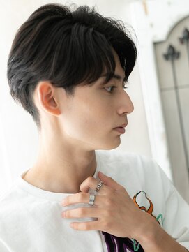 メンズヘア ビーセカンド 草加店(MENS HAIR B-2) 20代30代前髪パーマ社会人就活ツーブロックマッシュH草加