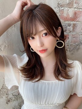 ラルユー 金山(LallYou) 暗髪でも出せるこなれ感フェイスレイヤー×ナチュラルミディアム