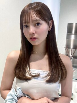 ノイ 銀座(noi) 顔周りレイヤーカットロングレイヤーベージュカラー