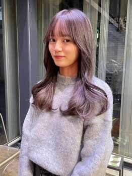 チックタック モーガン エアライン(TICK-TOCK MORGAN airline)の写真/髪を傷めずにオシャレを楽しめる！ポイントエクステでインナーカラーやイヤリングカラーで自分らしさを表現