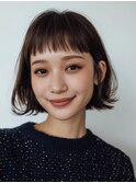赤羽駅オリーブグレーココアベージュ小顔