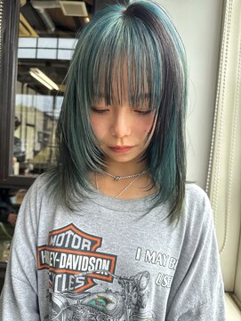 ダスティ穂高店 ブロックカラー/ブリーチカラー/髪質改善/デザインカラー/