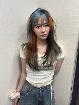 ヌル 原宿店(Null) オーダーメイド/ケアブリーチカラー/セクションカラー/姫ウルフ