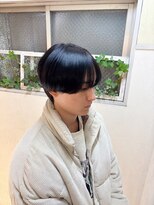 ロマンヤカタ ファース(ROMAN YAKATA fars) 黒髪ラウンドマッシュ 1/22