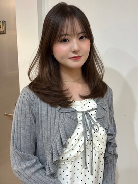 スイート ヘアデザイン(Suite HAIR DESIGN) ミルクブラウン×ハッシュカット