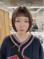 イン(in.)&nbsp;透け感ベージュ/ボブ・ミニボブ