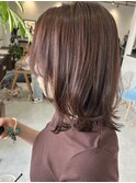 ツヤツヤカラーに◎ラベンダーブラウン