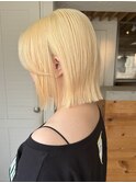 ブリーチ抜きっぱなし×ボブ