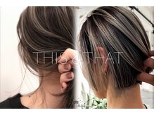 ディスアンドザット あびこ店(THIS&THAT)の雰囲気（【色のスペシャリスト在籍】綺麗な白髪ぼかしとハイライトカラー）