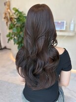 メラ 原宿(MELA) レイヤーカットハッシュカットグレージュブリーチなし黒髪暗髪