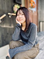 キコヘア(Kico hair)&nbsp;艶感レッドブラウン×ストレートミディ