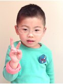 お受験スタイル  刈り上げ オールバック