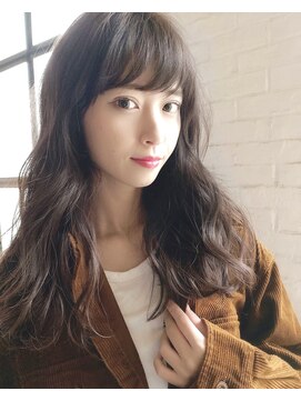 チョビー(Chobii) 表参道 デジタルパーマ グレージュ ロングヘア 透明感 栗原/10