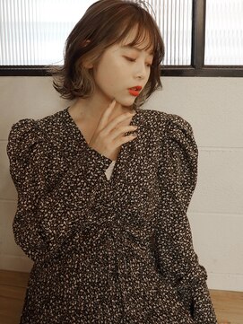 オペラ 調布店(OPERA by BALLEThair) OPERA調布＊外はね　インナーカラー　ボブ