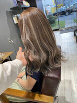 リジョイスヘア エン(REJOICE hair EN)&nbsp;【REJOICE hair EN】アッシュベージュ×ハイライト　担当AKIRA