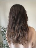 アッシュベージュ ナチュラルバレイヤージュ