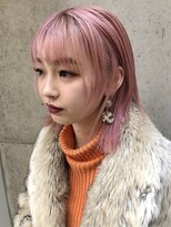 ハイブ 金沢(Hive)&nbsp;ブリーチハイトーンカラーショートボブツヤ髪スタイル髪質改善