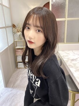 ランド 原宿表参道(LAND) ショコラアッシュ/ヘルシースタイル/ふんわりカール/前髪カット