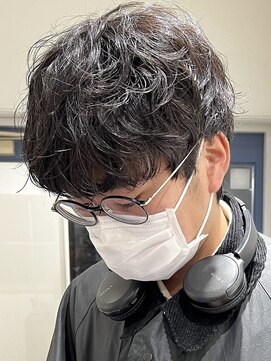 メルト 吉祥寺(melt) 長谷川/マッシュショート 刈り上げなし ゆるめパーマ 無造作ヘア