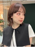 外ハネボブ/切りっぱなしボブ/結べるボブ/顔周りカット/銀座