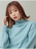 【La fith】外ハネミディアム×インナーカラー