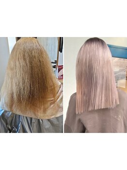 髪質改善×ハイトーンカラーが新常識！ハイトーンはダメージするを覆し、髪質改善しながら美髪になれる♪