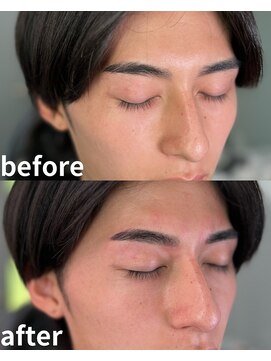 フォーエックス(hair salon XXXX) men's eye brow wax