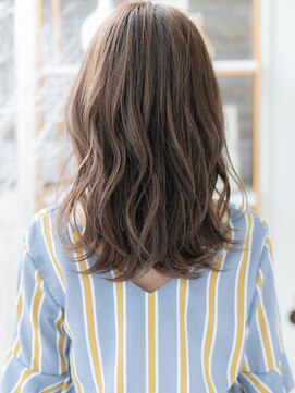 モッズヘア 越谷(mod's hair) ★グレージュカラーバレイヤージュふわミディ20代30代40代★10