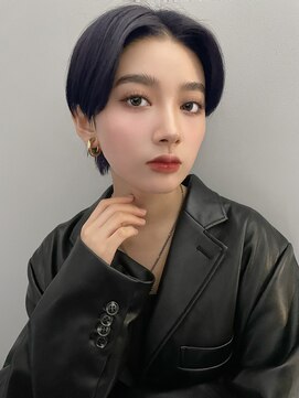 エトラ 渋谷店(etora) ★ハンサムショートグレーベージュアッシュブラック門口直詳