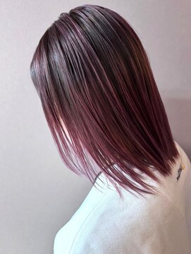 シエスタ(SIESTA) ハイライト ラベンダーピンク グラデーションカラー ツヤ髪