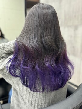 スターズ 川越店(STARS) グラデーションカラー　シルバーグレージュ　パープルラベンダー