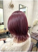 ピンクラベンダー ブリーチカラー レディース 宇都宮