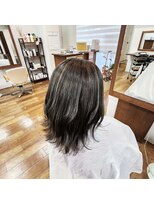 ジーウィズヘアー(G-with hair) ハイライトカラー、レイヤーボブ