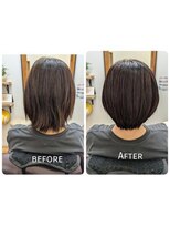 アミエ(ami e)&nbsp;ヘアケアコース+カット+白髪染め・髪質改善・縮毛矯正・白髪染め