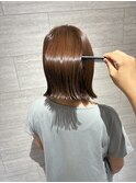 髪質改善マロンベージュ