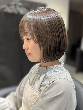 ワン バイ ジエクト(One by The Ect) 【似合わせボブ】マロンベージュ/髪質改善/刈り上げボブ