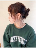 ガーデンヨコハマ(GARDEN YOKOHAMA) お団子ヘア/パーマ/ミディアム/デザインカラー