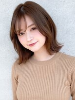 アグノス 青山(Agnos)&nbsp;サイドバング美髪愛され前髪ハイライトカラー艶感うる艶髪