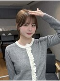 韓国レイヤーウェーブヘア顔周り髪質改善銀座