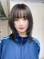 アルバム 渋谷パルコ(ALBUM)&nbsp;黒髪小顔顔周りレイヤーウルフレイヤー_ba488502