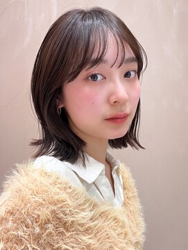 ガーデンヨコハマ(GARDEN YOKOHAMA) ボブ/レイヤーボブ/顔まわりレイヤー/くびれ/ミディアム/暗め