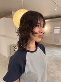 手ぐしでまとまるミディアム×パーマ