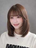 コタ 水戸(COHTA) 柔らかベージュ×ミディアムレイヤーで大人可愛く