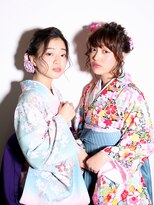 ネオリーブアオバ 高田馬場店(Neolive aoba) 【高田馬場/aoba】卒業式　袴　着付け　ヘアセット　ペア
