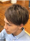 ラフな動きとプラチナカラーで外国人風スタイルに★